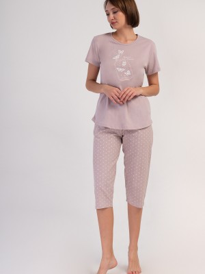 Woman Supreme Browni Capri Set Woman Supreme Browni Capri Set