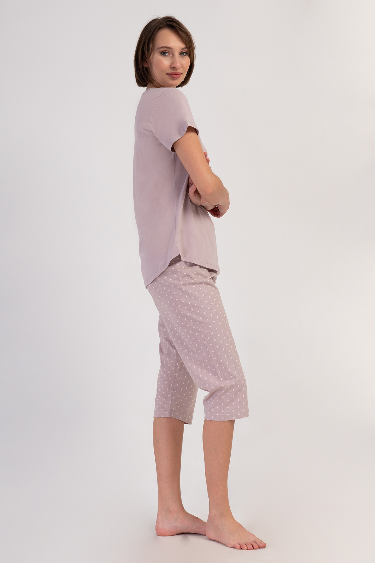 Woman Supreme Browni Capri Set Woman Supreme Browni Capri Set