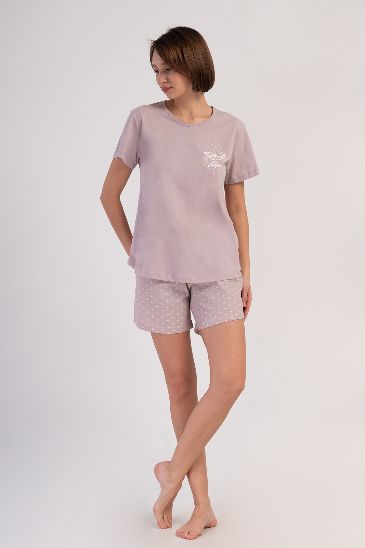 Woman Supreme Big Size Browni Short Set Woman Supreme Big Size Browni Short Set