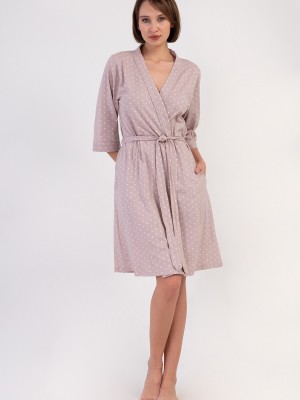 Woman Supreme Big Size Browni Dressing Gown Woman Supreme Big Size Browni Dressing Gown