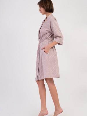 Woman Supreme Big Size Browni Dressing Gown Woman Supreme Big Size Browni Dressing Gown