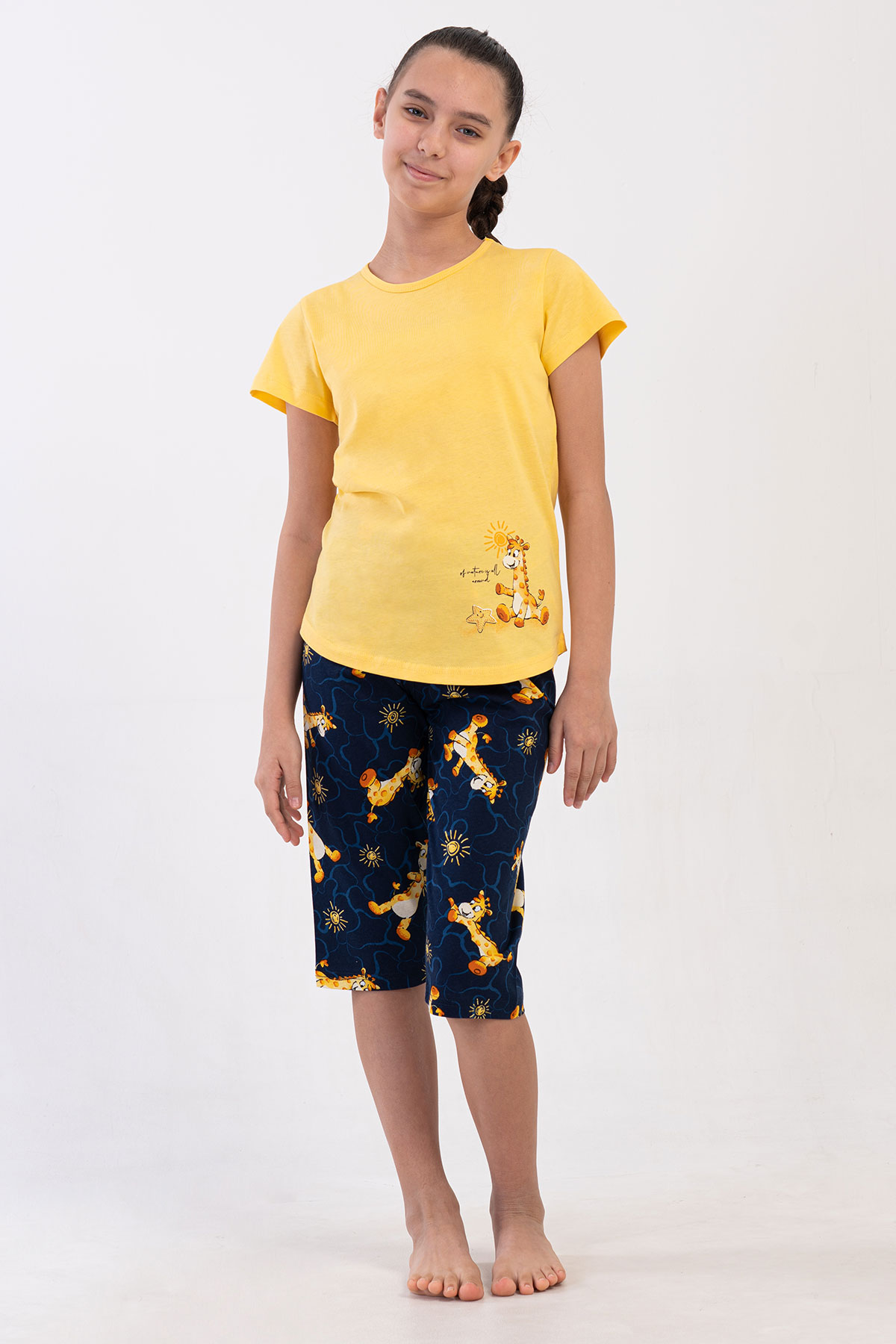 Kids' Girl Supreme Giraffe Capri Set Kids' Girl Supreme Giraffe Capri Set