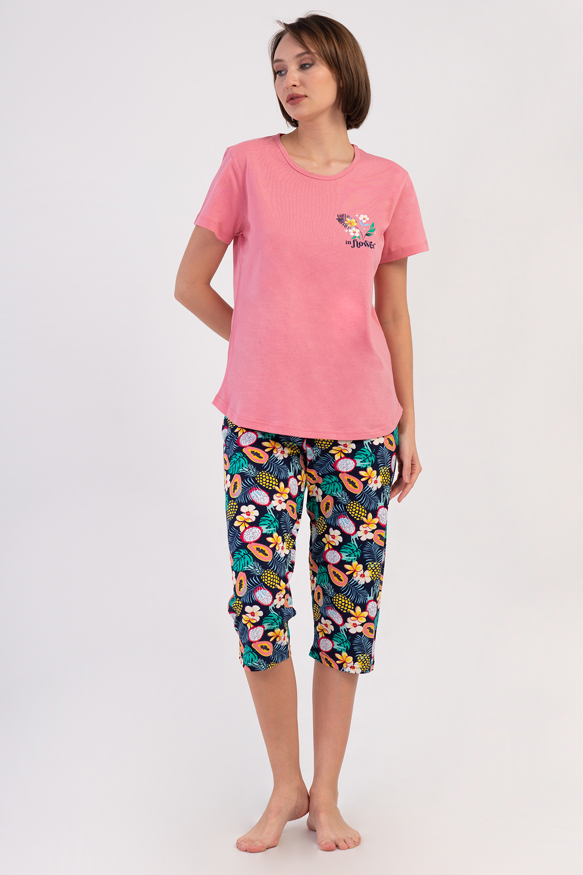 Woman Supreme Big Size Sola Capri Set Woman Supreme Big Size Sola Capri Set