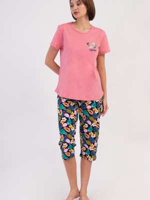 Woman Supreme Big Size Sola Capri Set Woman Supreme Big Size Sola Capri Set