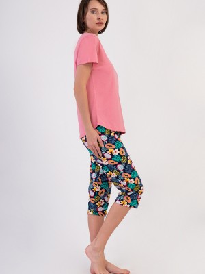 Woman Supreme Big Size Sola Capri Set Woman Supreme Big Size Sola Capri Set