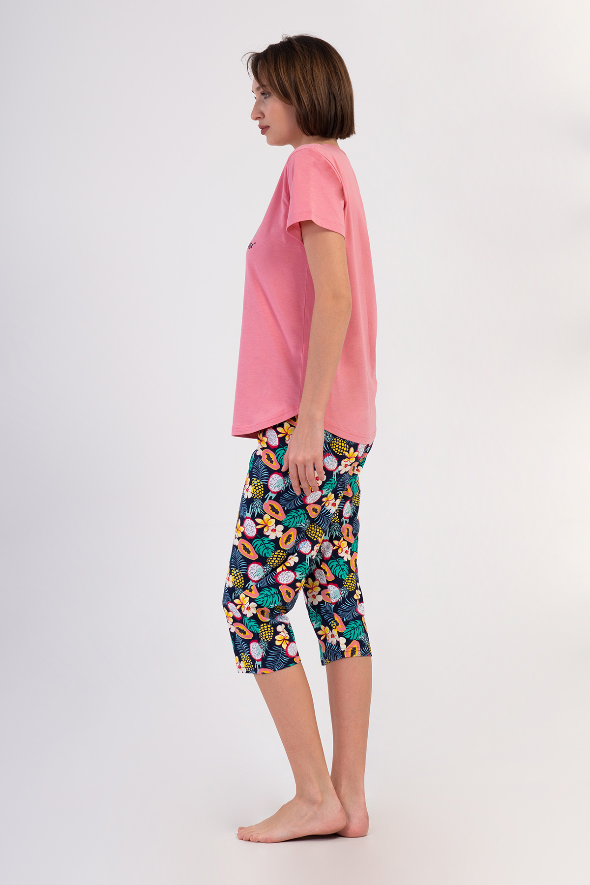 Woman Supreme Big Size Sola Capri Set Woman Supreme Big Size Sola Capri Set