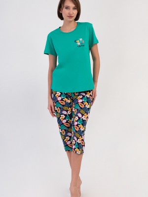 Woman Supreme Big Size Sola Capri Set Woman Supreme Big Size Sola Capri Set