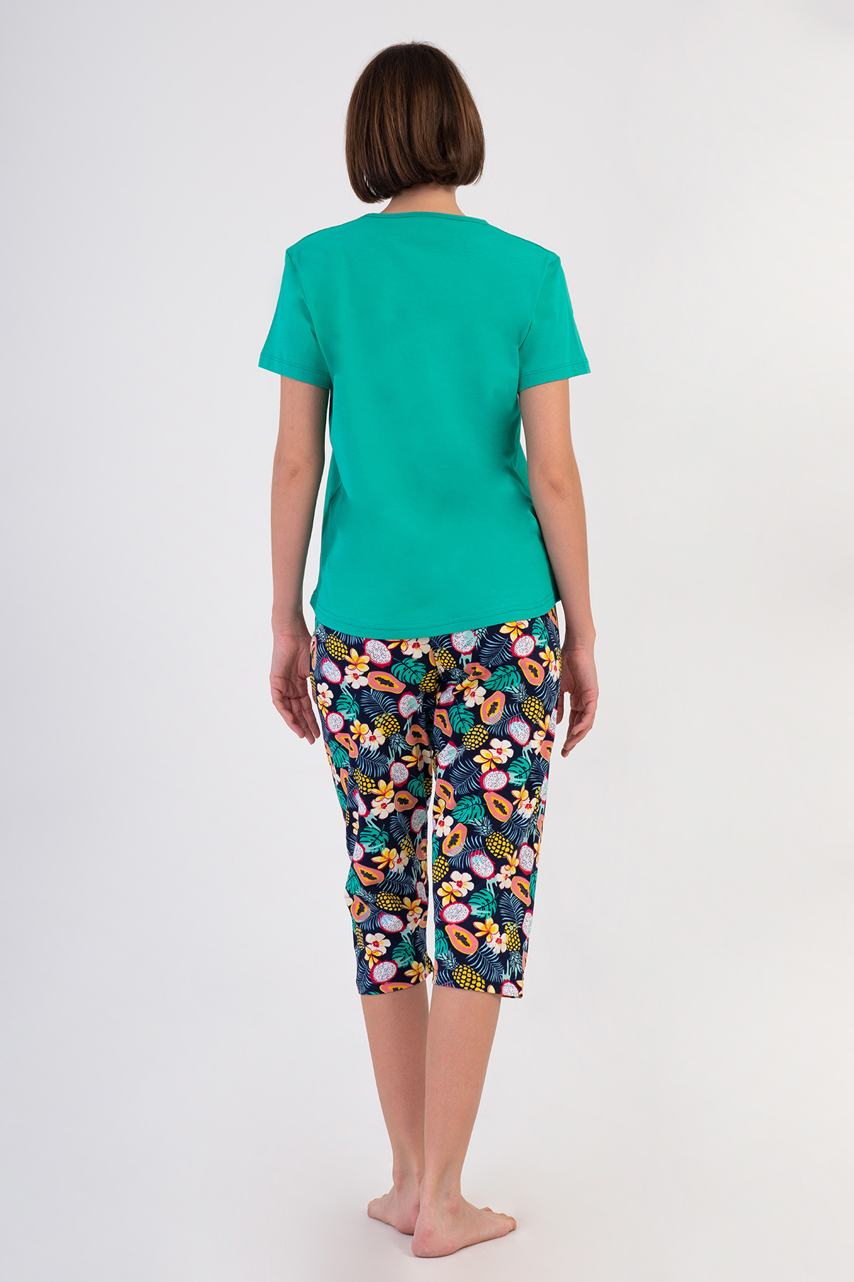 Woman Supreme Big Size Sola Capri Set Woman Supreme Big Size Sola Capri Set