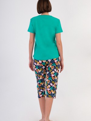Woman Supreme Big Size Sola Capri Set Woman Supreme Big Size Sola Capri Set