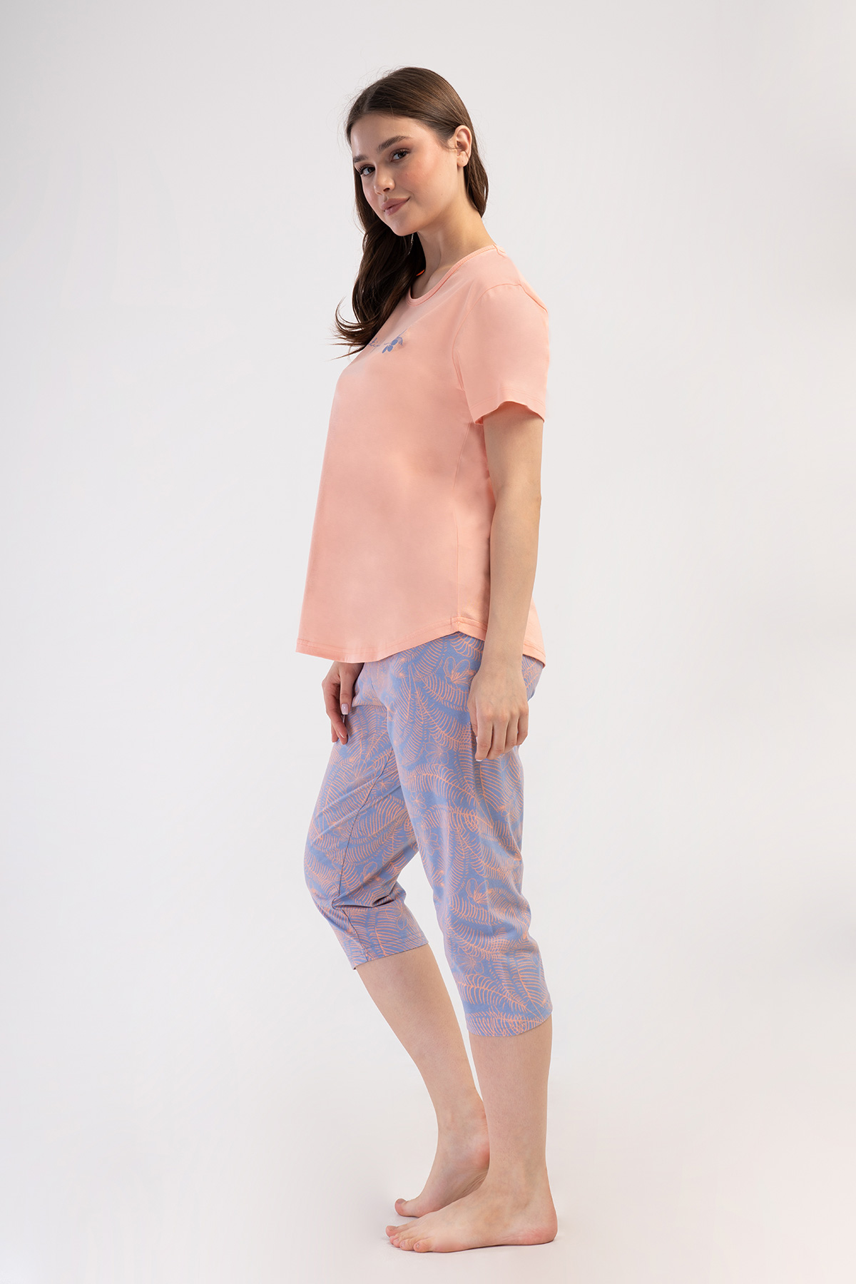Woman Supreme Big Size Tefis Capri Set Woman Supreme Big Size Tefis Capri Set