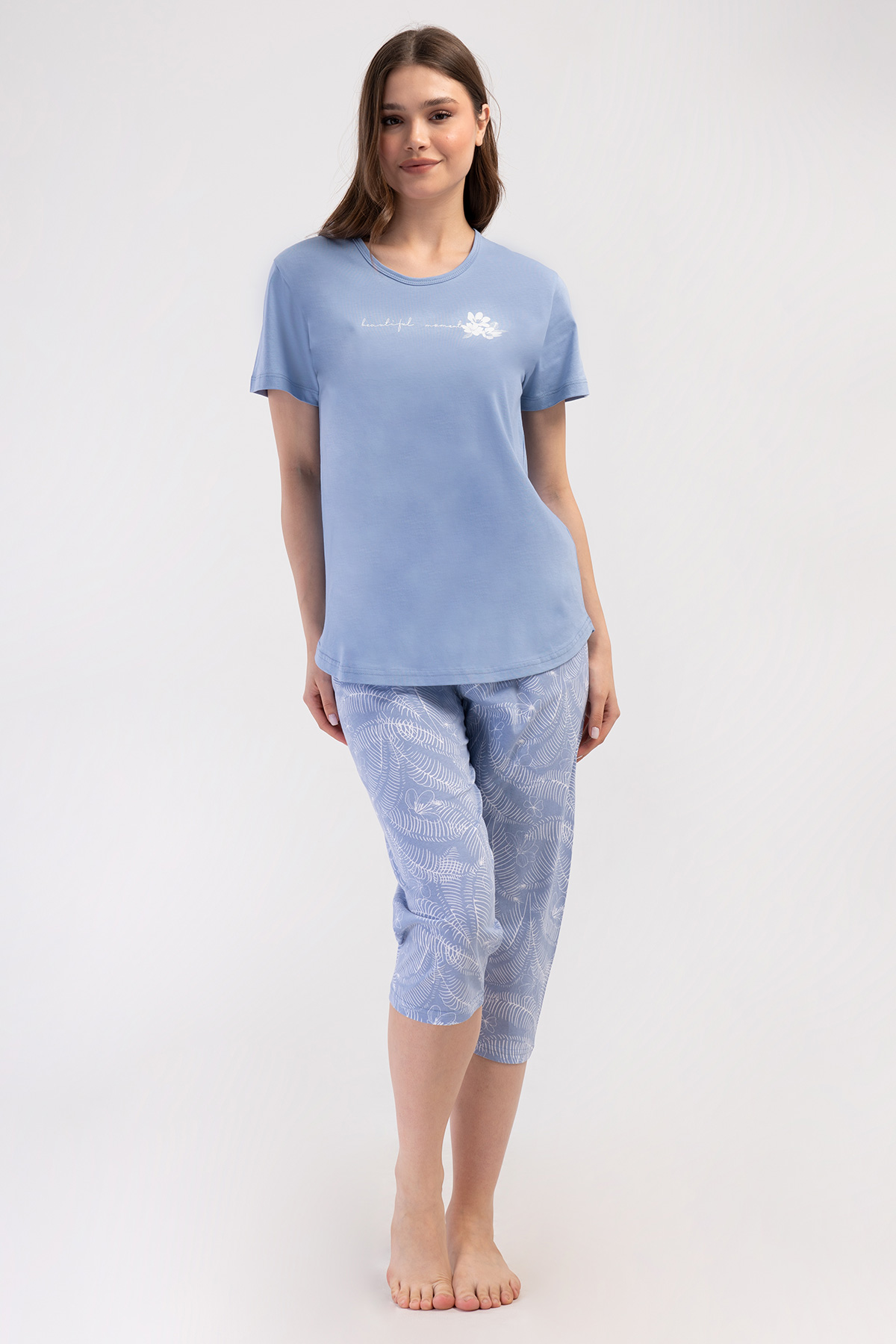 Woman Supreme Big Size Tefis Capri Set Woman Supreme Big Size Tefis Capri Set