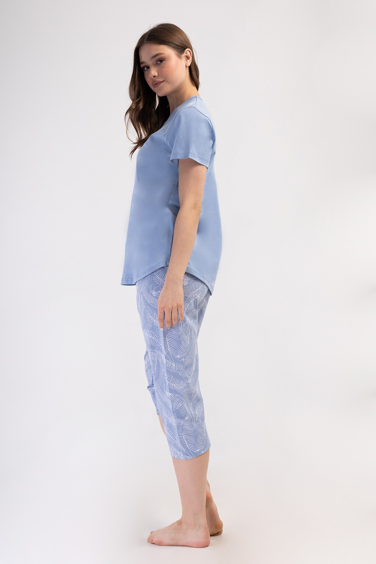 Woman Supreme Big Size Tefis Capri Set Woman Supreme Big Size Tefis Capri Set