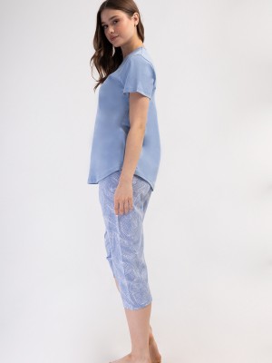 Woman Supreme Big Size Tefis Capri Set Woman Supreme Big Size Tefis Capri Set