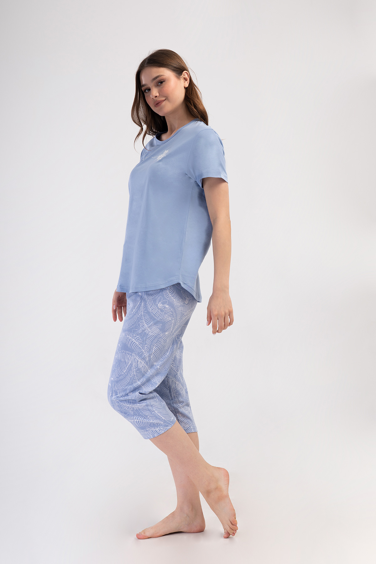 Woman Supreme Big Size Tefis Capri Set Woman Supreme Big Size Tefis Capri Set