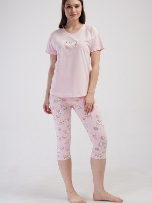 Woman Lycra Supreme Cenna Capri Set Woman Lycra Supreme Cenna Capri Set