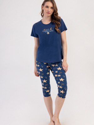 Woman Lycra Supreme Sarra Capri Set Woman Lycra Supreme Sarra Capri Set