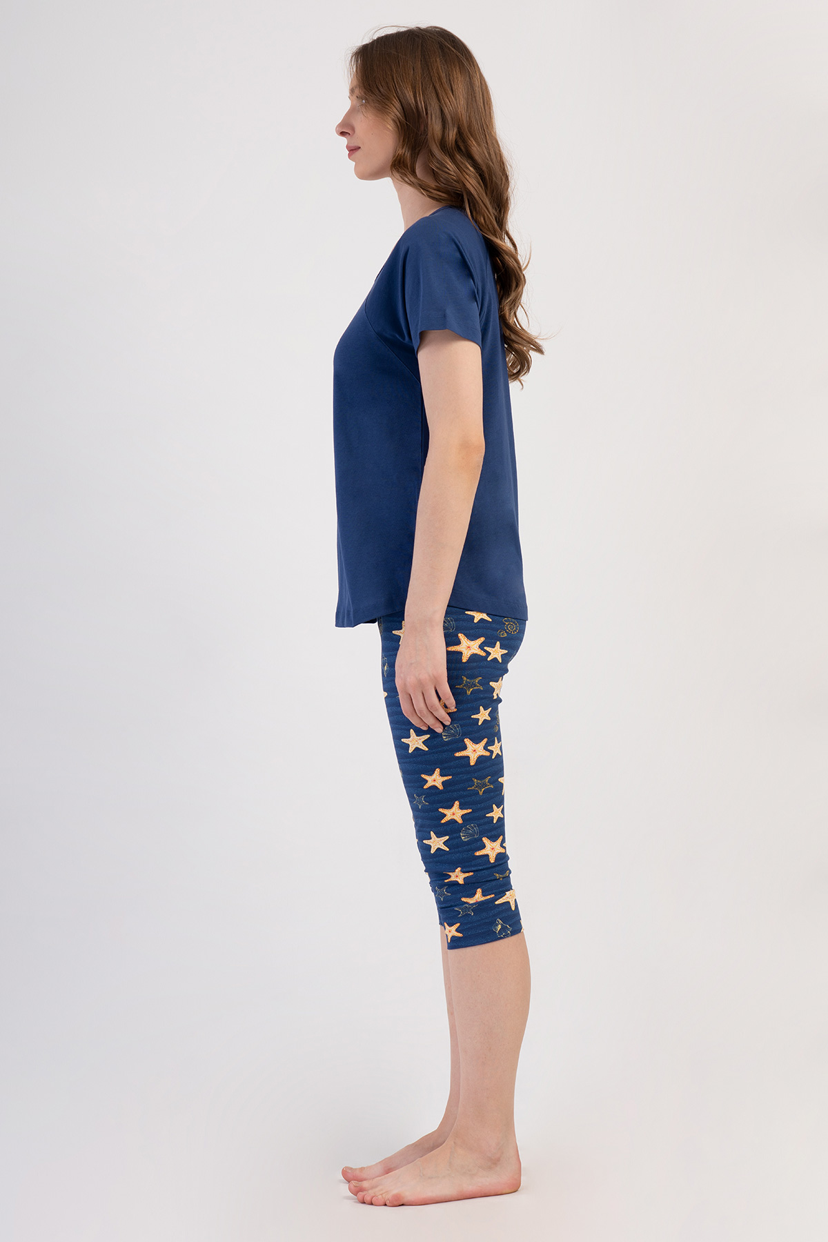 Woman Lycra Supreme Sarra Capri Set Woman Lycra Supreme Sarra Capri Set