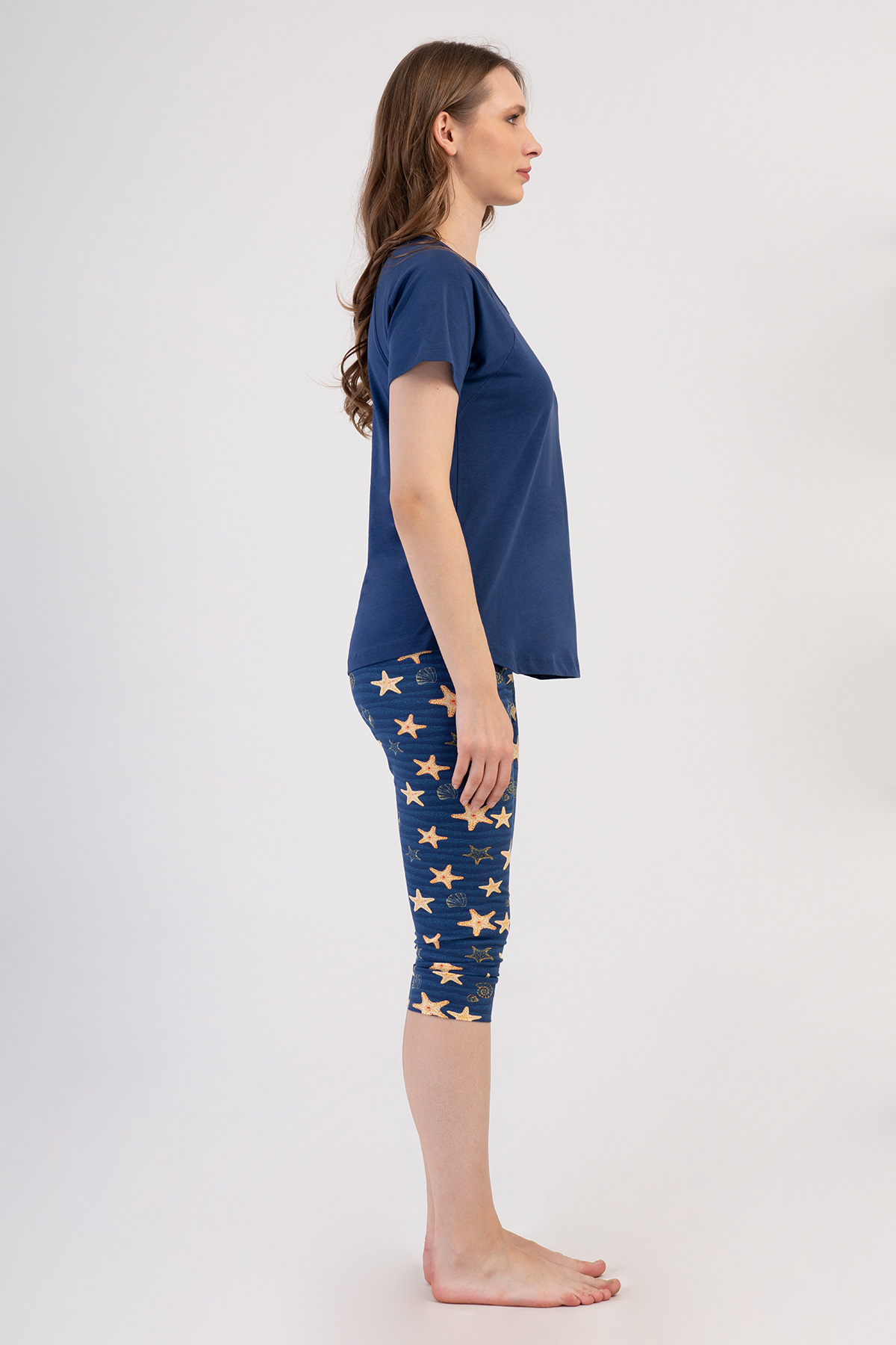 Woman Lycra Supreme Sarra Capri Set Woman Lycra Supreme Sarra Capri Set