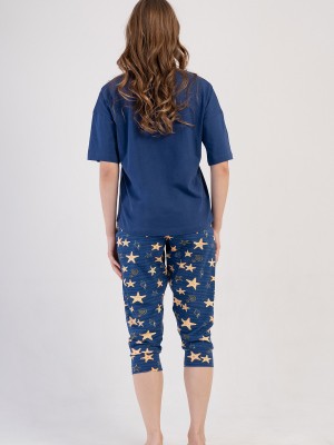 Woman Lycra Supreme Big Size Sarra Capri Set Woman Lycra Supreme Big Size Sarra Capri Set