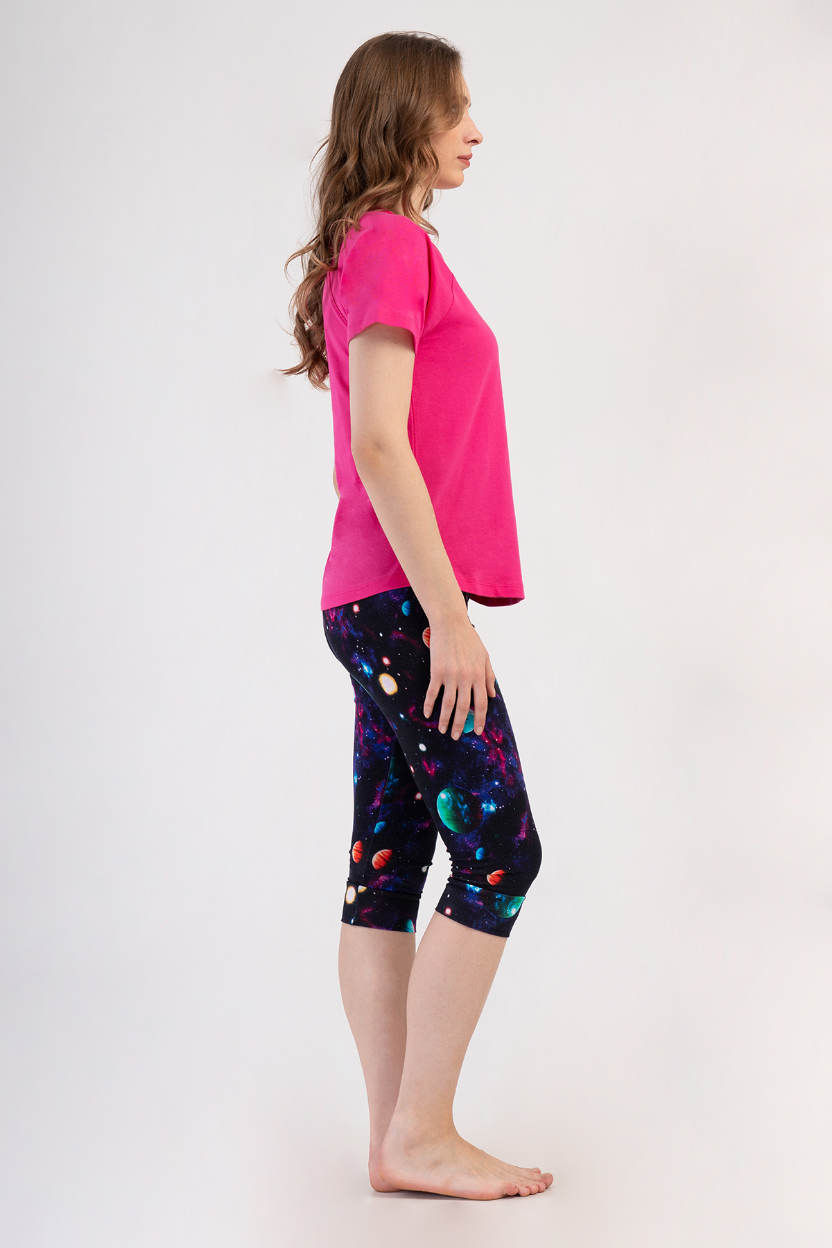 Woman Lycra Supreme Galaxy Capri Set Woman Lycra Supreme Galaxy Capri Set