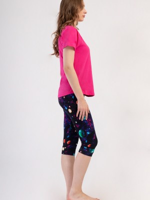 Woman Lycra Supreme Galaxy Capri Set Woman Lycra Supreme Galaxy Capri Set