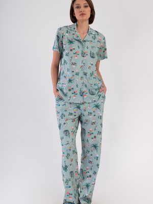 Woman Supreme Big Size Kima Pyjama Set Woman Supreme Big Size Kima Pyjama Set