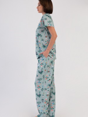 Woman Supreme Big Size Kima Pyjama Set Woman Supreme Big Size Kima Pyjama Set