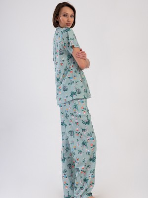 Woman Supreme Big Size Kima Pyjama Set Woman Supreme Big Size Kima Pyjama Set