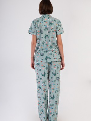 Woman Supreme Big Size Kima Pyjama Set Woman Supreme Big Size Kima Pyjama Set