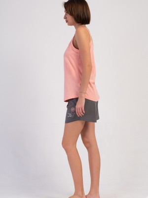 Woman Supreme Big Size Oly Thin Strap Short Set Woman Supreme Big Size Oly Thin Strap Short Set