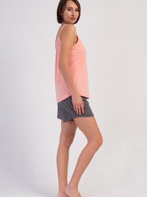 Woman Supreme Big Size Oly Thin Strap Short Set Woman Supreme Big Size Oly Thin Strap Short Set