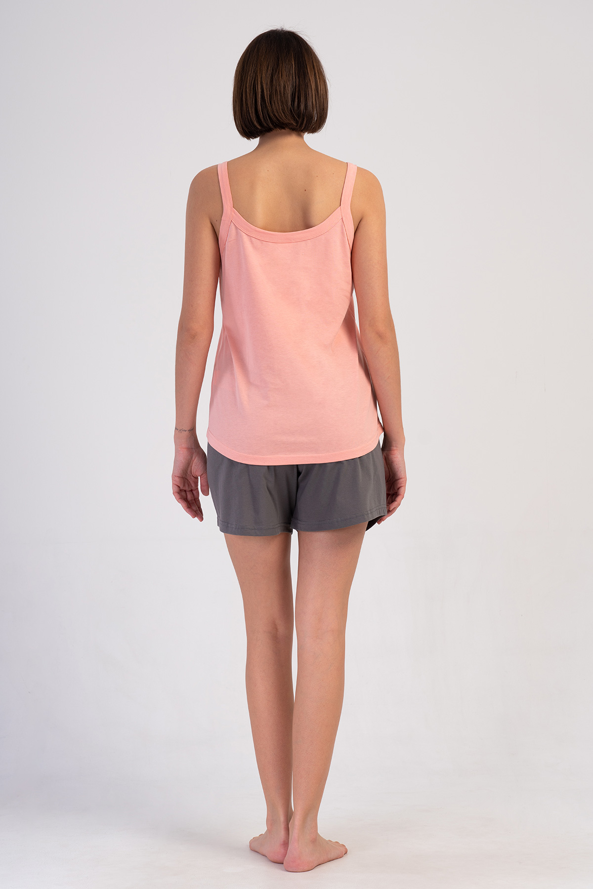 Woman Supreme Big Size Oly Thin Strap Short Set Woman Supreme Big Size Oly Thin Strap Short Set