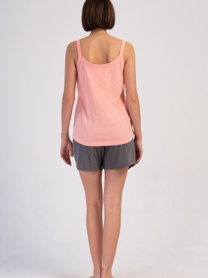Woman Supreme Big Size Oly Thin Strap Short Set Woman Supreme Big Size Oly Thin Strap Short Set