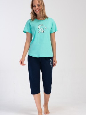 Woman Supreme Big Size Sebon Capri Set Woman Supreme Big Size Sebon Capri Set