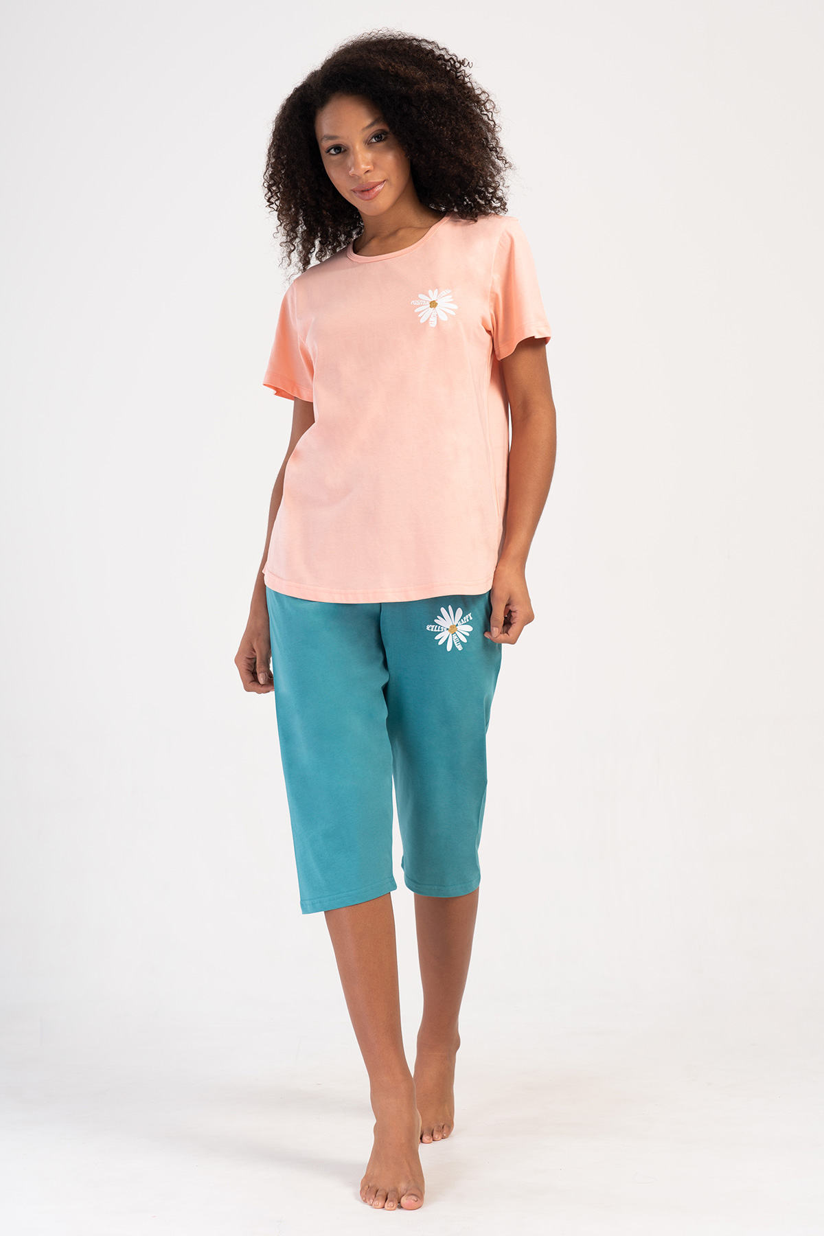 Woman Supreme Big Size Tevia Capri Set Woman Supreme Big Size Tevia Capri Set