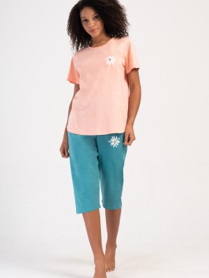 Woman Supreme Big Size Tevia Capri Set Woman Supreme Big Size Tevia Capri Set