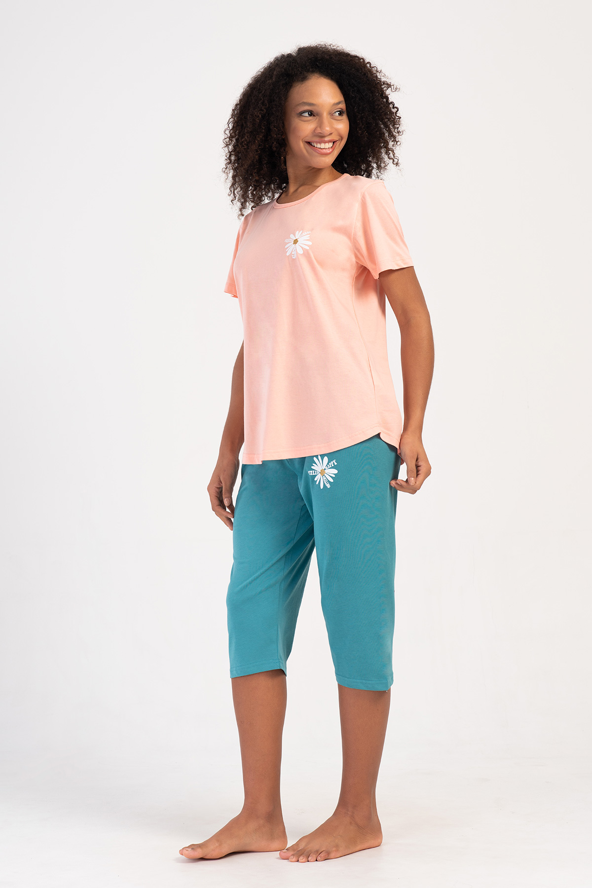 Woman Supreme Big Size Tevia Capri Set Woman Supreme Big Size Tevia Capri Set