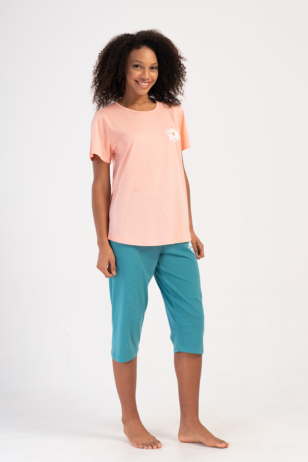 Woman Supreme Big Size Tevia Capri Set Woman Supreme Big Size Tevia Capri Set