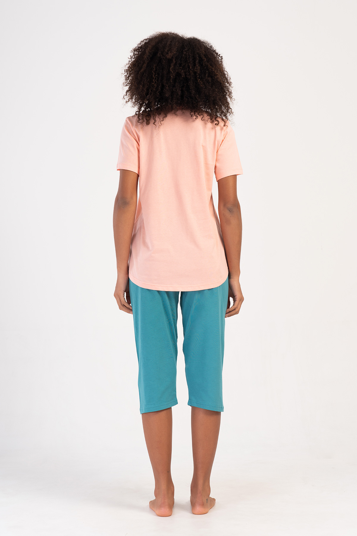 Woman Supreme Big Size Tevia Capri Set Woman Supreme Big Size Tevia Capri Set