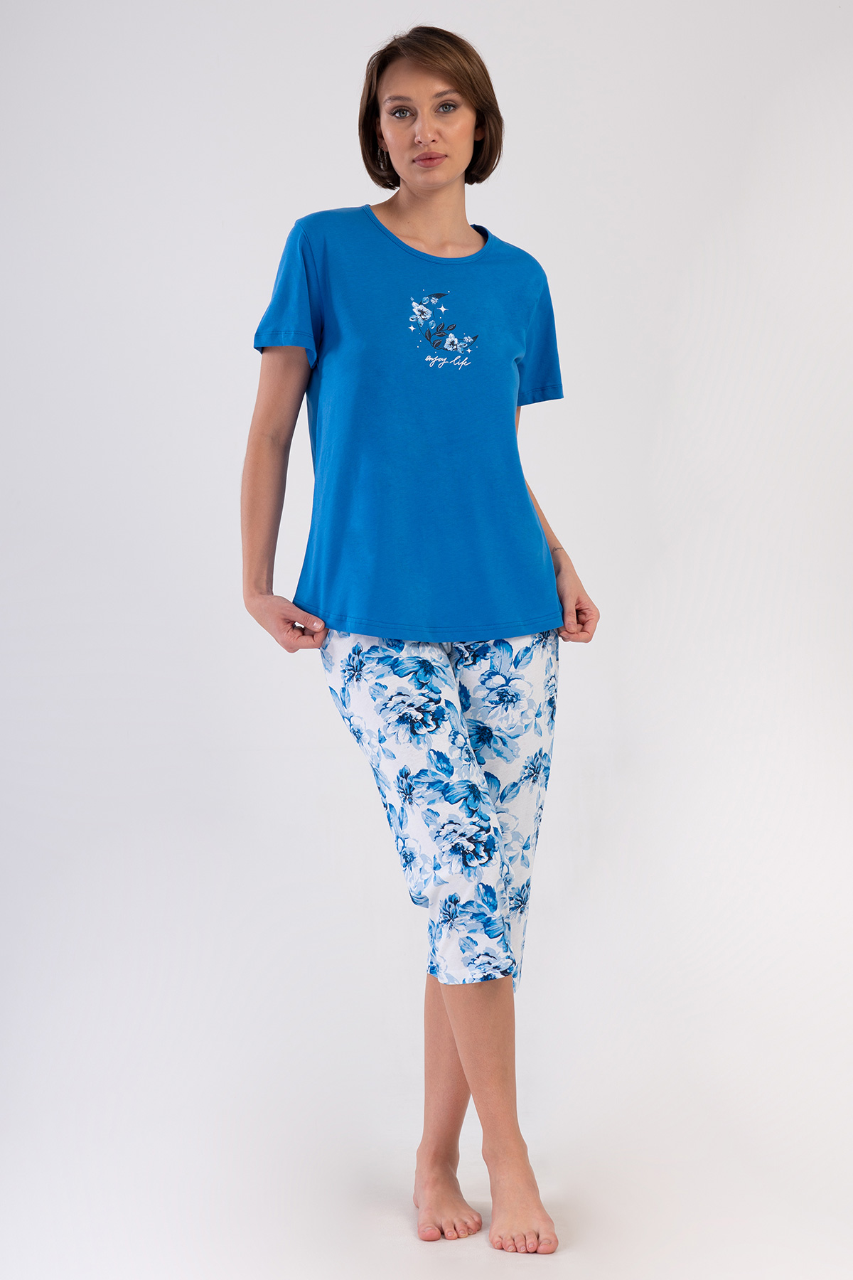 Woman Supreme Big Size Marin Capri Set Woman Supreme Big Size Marin Capri Set
