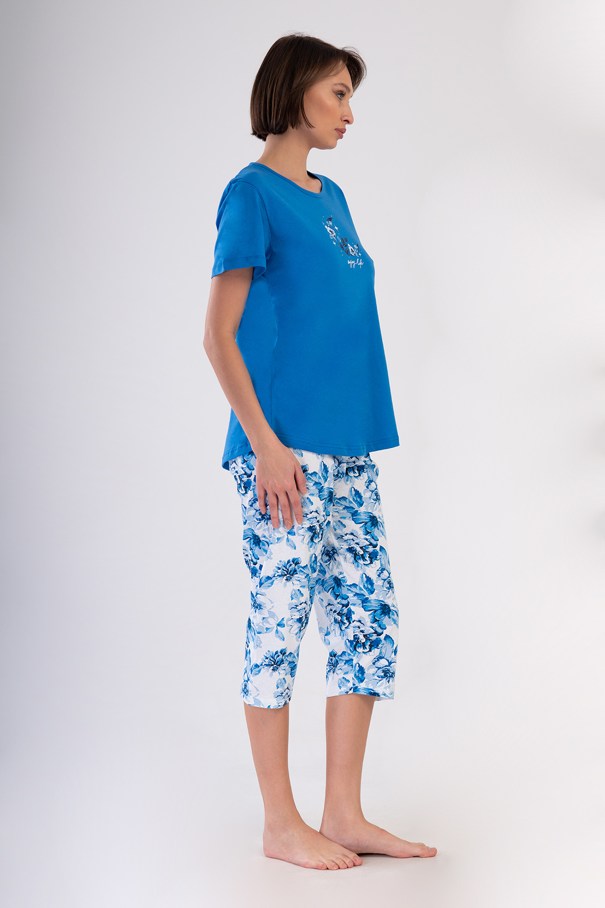 Woman Supreme Big Size Marin Capri Set Woman Supreme Big Size Marin Capri Set