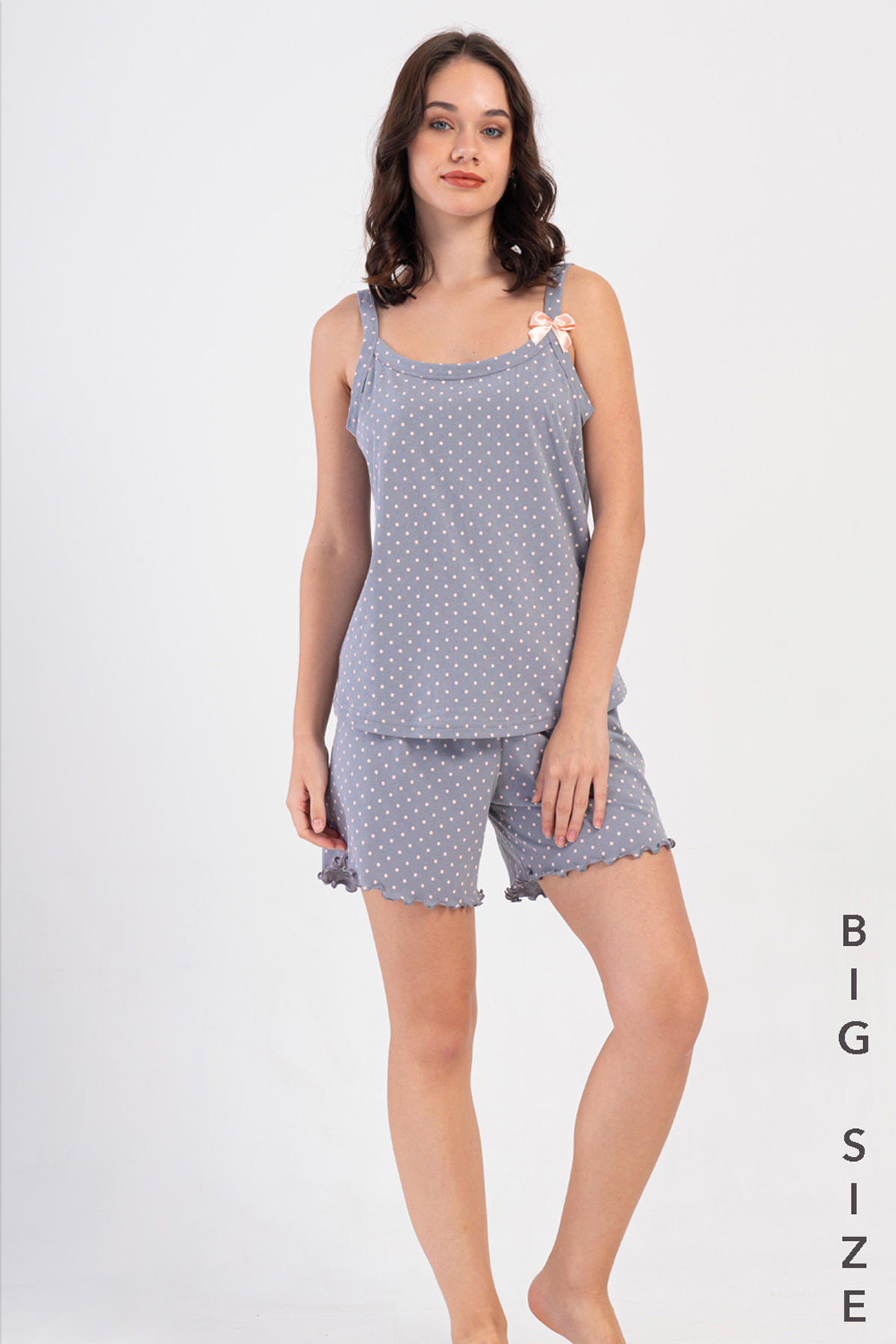 Woman Supreme Big Size Becosa Thin Strap Short Set Woman Supreme Big Size Becosa Thin Strap Short Set