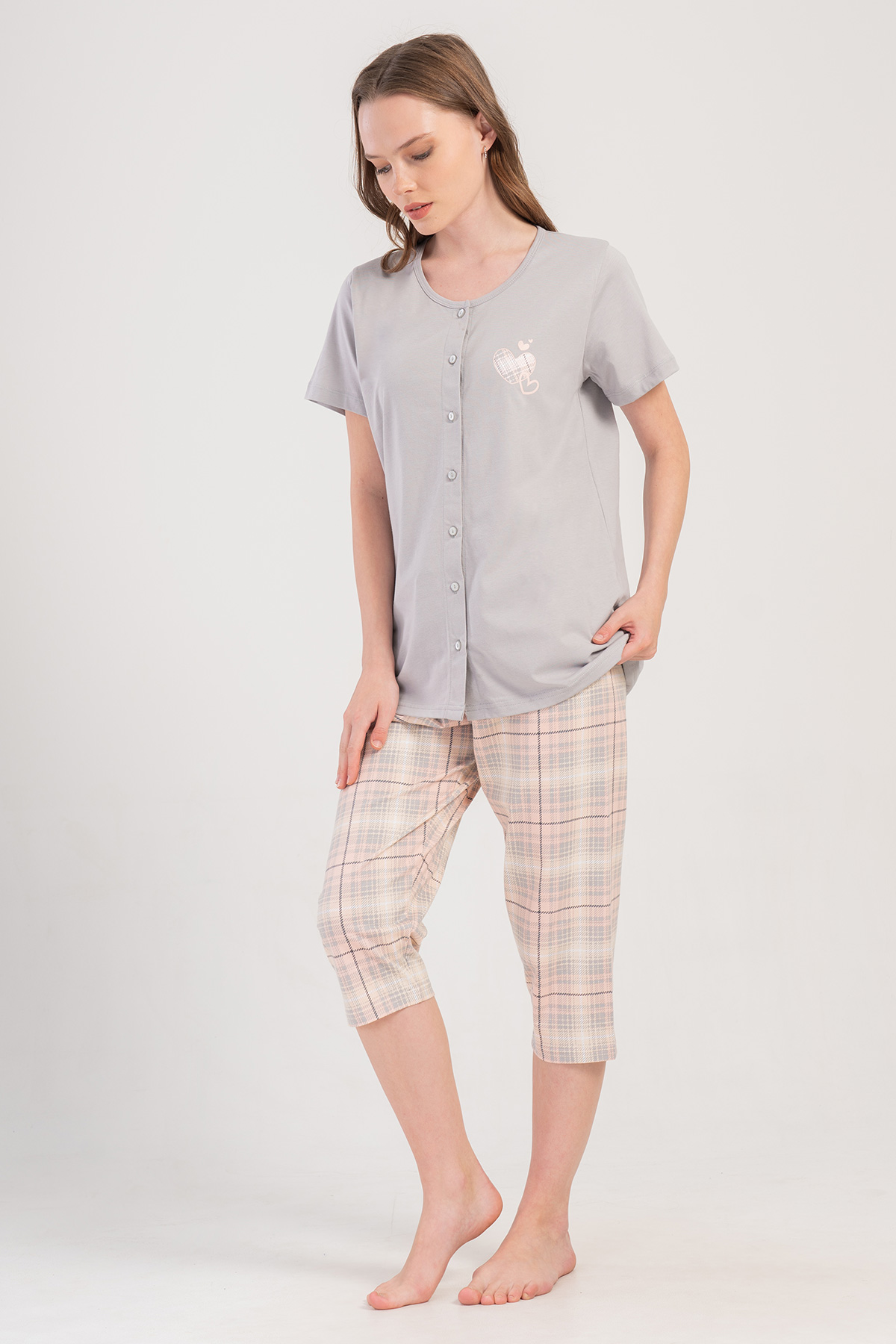Woman Supreme Big Size Forye Capri Set Woman Supreme Big Size Forye Capri Set