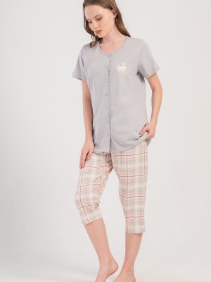 Woman Supreme Big Size Forye Capri Set Woman Supreme Big Size Forye Capri Set