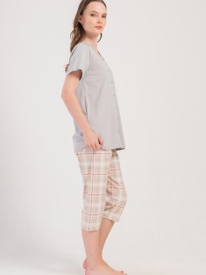 Woman Supreme Big Size Forye Capri Set Woman Supreme Big Size Forye Capri Set