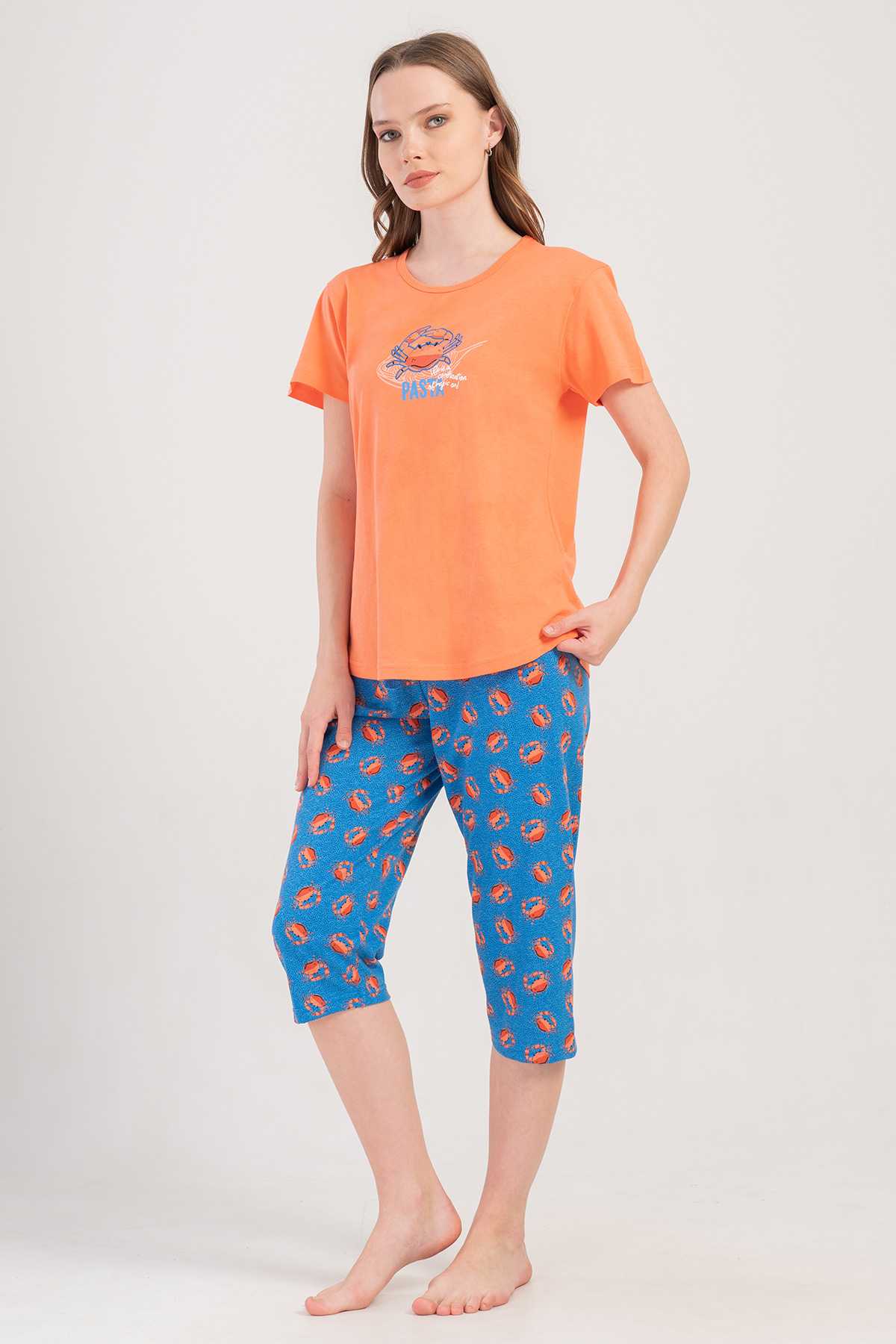 Man Supreme Muto O Neck Capri Set