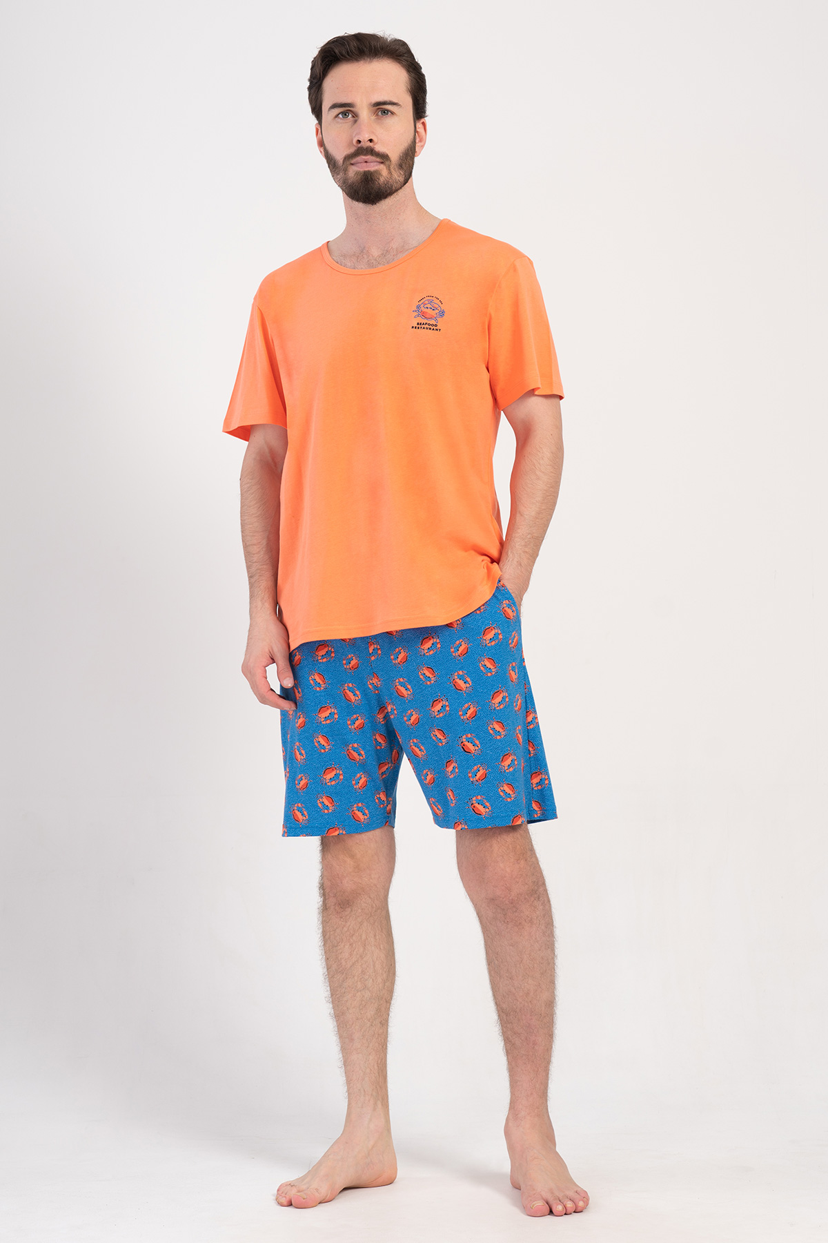 Man Supreme Muto O Neck Short Set Man Supreme Muto O Neck Short Set