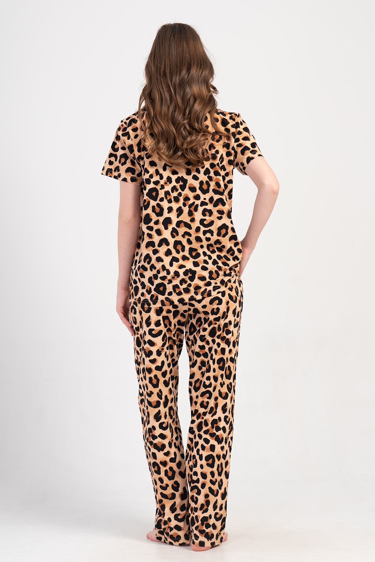 Woman Supreme Big Size Leopard Pyjama Set Woman Supreme Big Size Leopard Pyjama Set