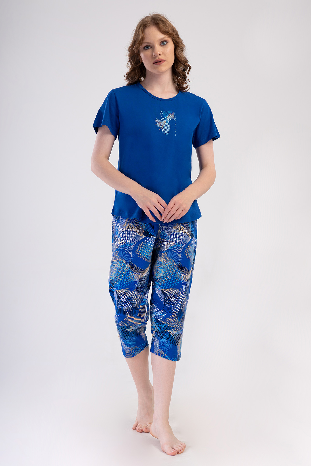 Woman Supreme Big Size Tiva Capri Set Woman Supreme Big Size Tiva Capri Set