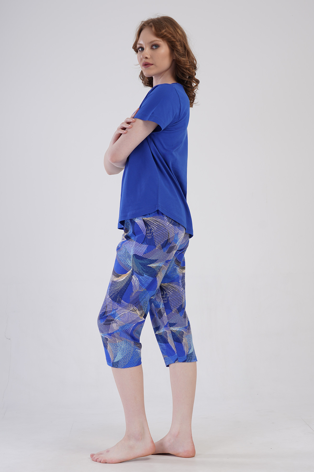 Woman Supreme Big Size Tiva Capri Set Woman Supreme Big Size Tiva Capri Set
